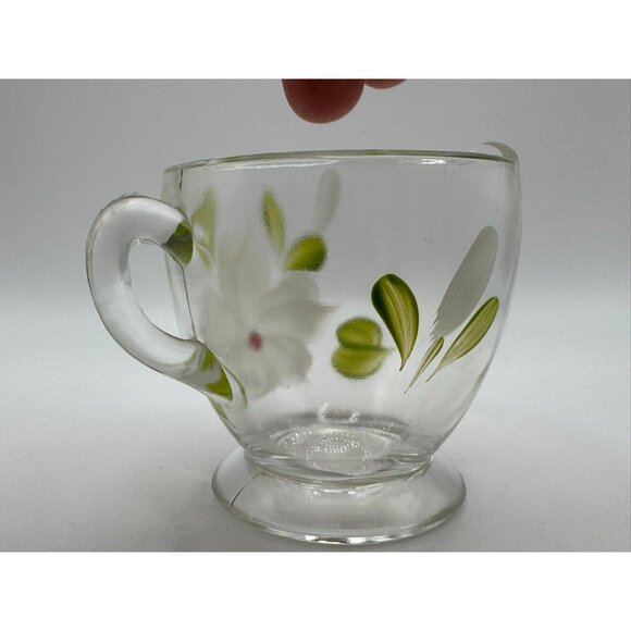 Vintage Bartlett Collins Creamer White Flowers Red Centre Gay Fad 50’s Vintage - Picture 4 of 5